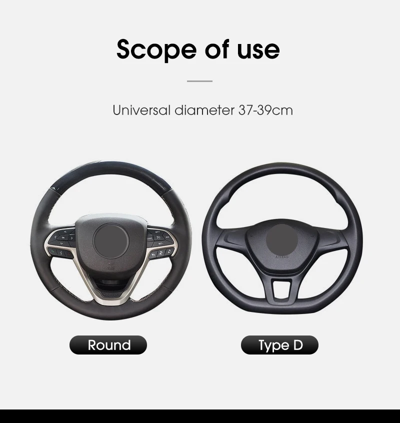 New Chinachic Car Steering Wheel Covers Leather Custom Car Steering