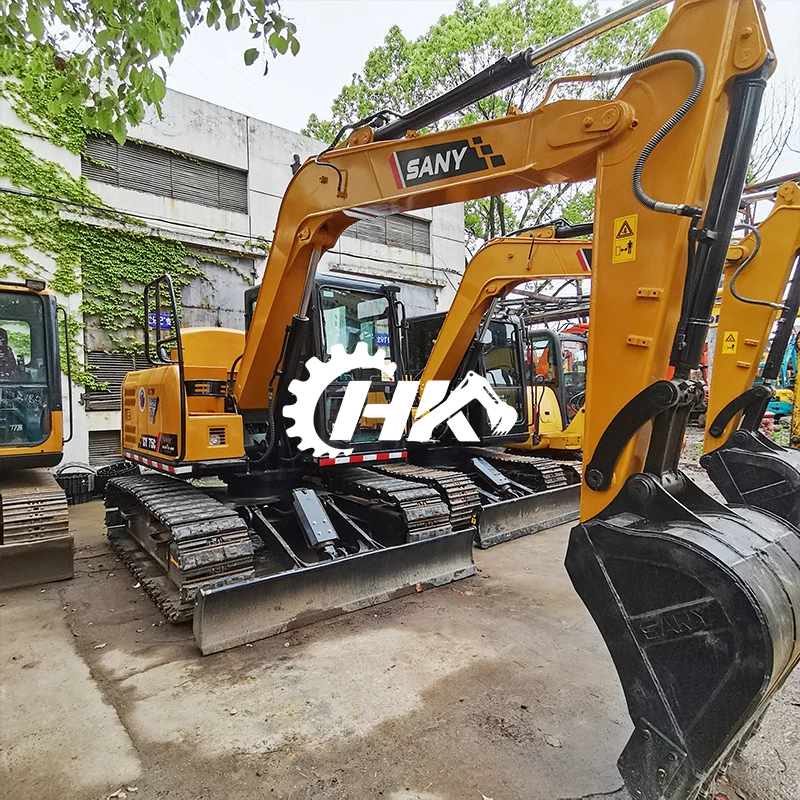 Hot Sale Good Quality Used Excavator Sany 75c Used Sany Excavator Used Mini Small Excavator Used Construction Machinery in Stock