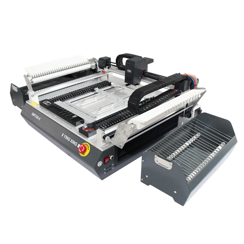 SMT330-X SMT Automatic Led Light SMD Equipment PCB Board Making Chip Mounter Manual Small Desktop Pick and Place Robot Machine