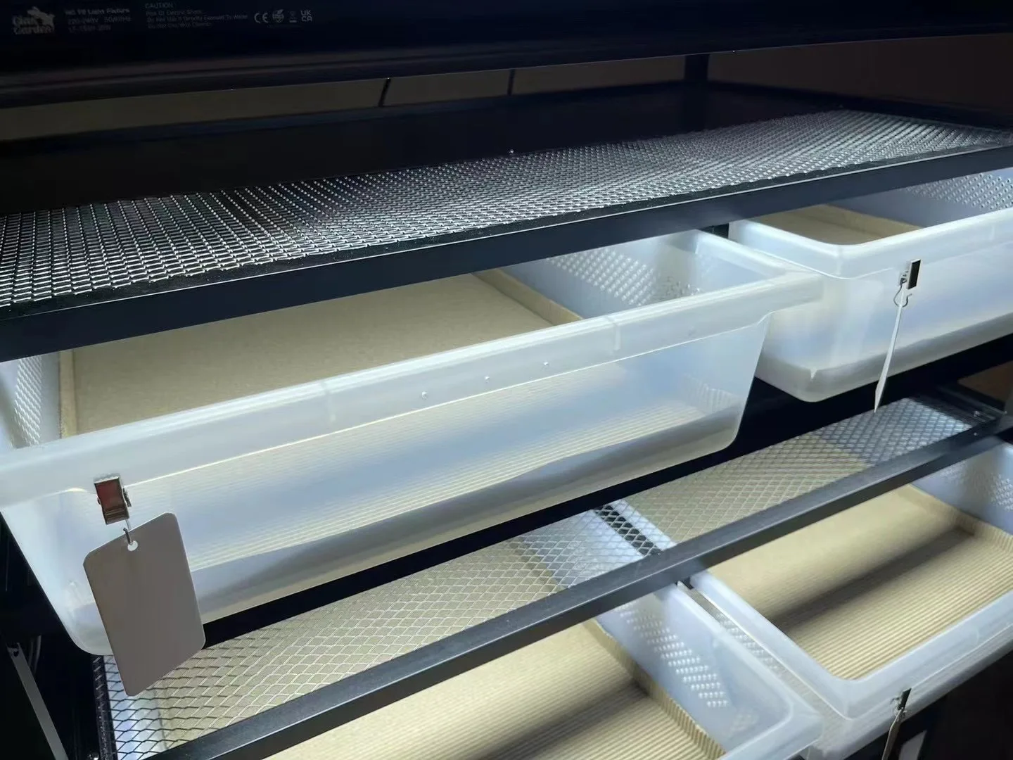 Custom Reptile Tub Rack System - Durable Snake Breeding Boxes