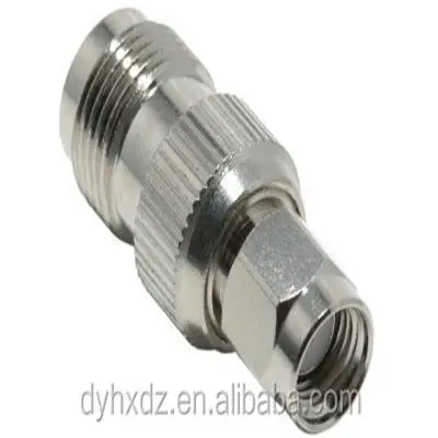 brass material straight RP SMA male to TNC female adapter coaxial connector
