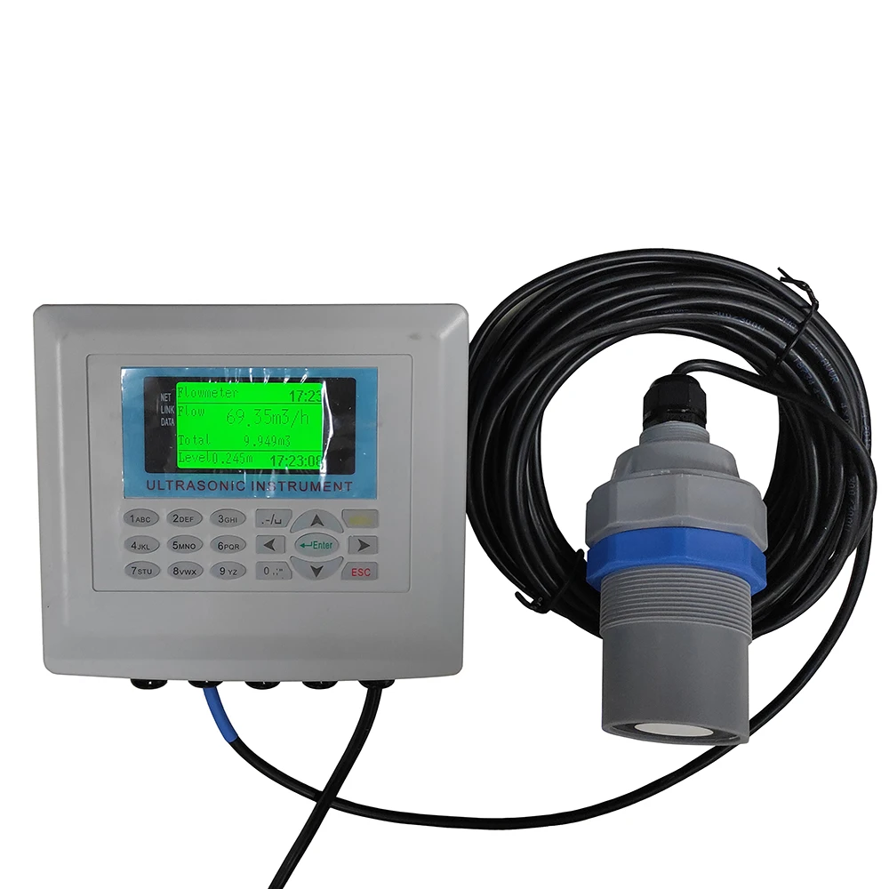 Solar Power Ultrasonic Open Channel Flow Meter