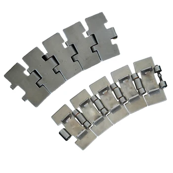 Factory wholesale SS881 Side Flexing chains Stainless Steel Flat Top Chain For Conveyor Width From 82.6 To 190.5mm