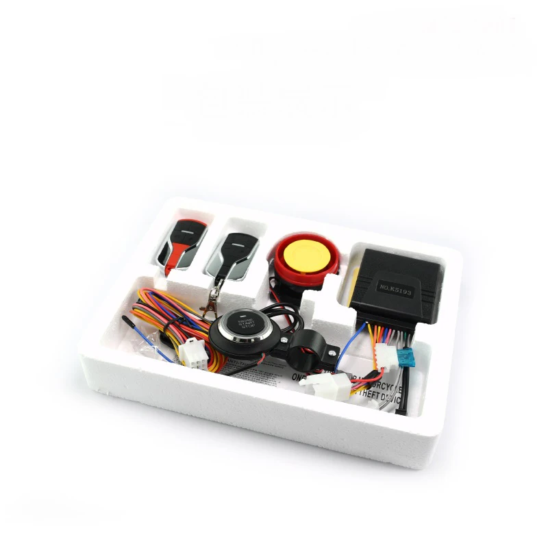 New Remote Control Starter Keyless Motorcycle Security Alarm with Push Button Start
