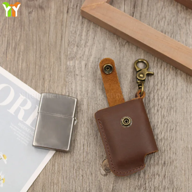 Wholesale Factory Wholesale Lighter Case Genuine Leather Lighter Pouch  Holder for Clipper Lighters From m.