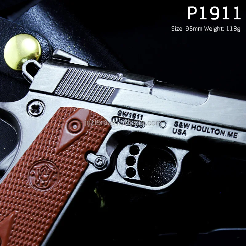 Wholesale M1911 Goat Guns Model 10cm Metal Alloy Empire Gun Model Metal