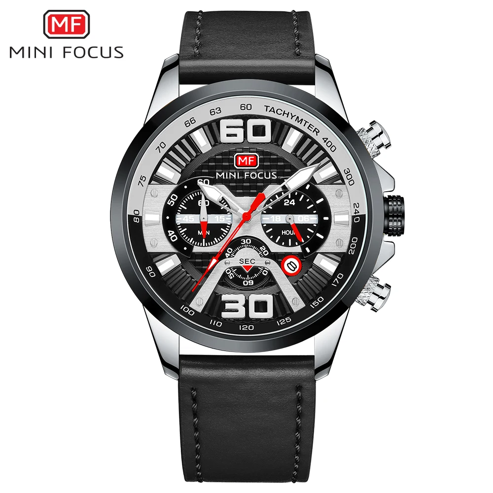 Mini Focus Custom Logo OEM Customize Watch Men Genuine Leather Strap Wristwatches Male Watch Clock for Kids