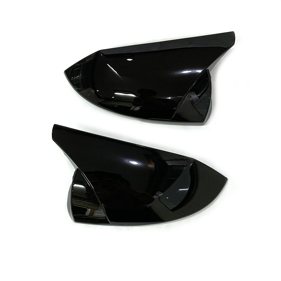 product tiypeor glossy black side rear view mirror cover for hyundai elantra 2021 2022 2023 high quality car accessories auto body parts-5