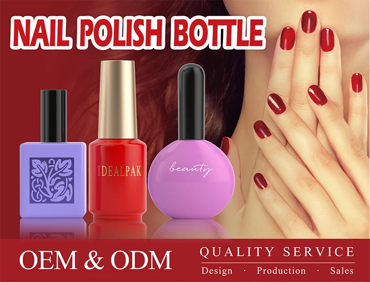 Custom Clear Nail Polish Empty Bottle 12ml 30 Ml Nail Polish Bottle