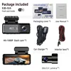[M6] Vue avant 4K, vue intérieure 1080P, WIFI, GPS