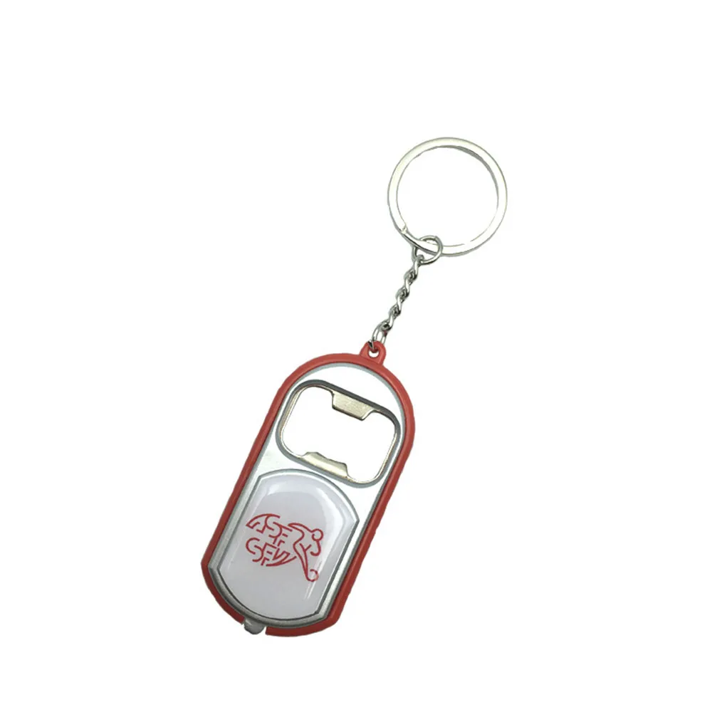 2026 Football World Zinc Alloy Portable Flags Design Bottle Opener Minimalist Creative Keychain Bottle Opener