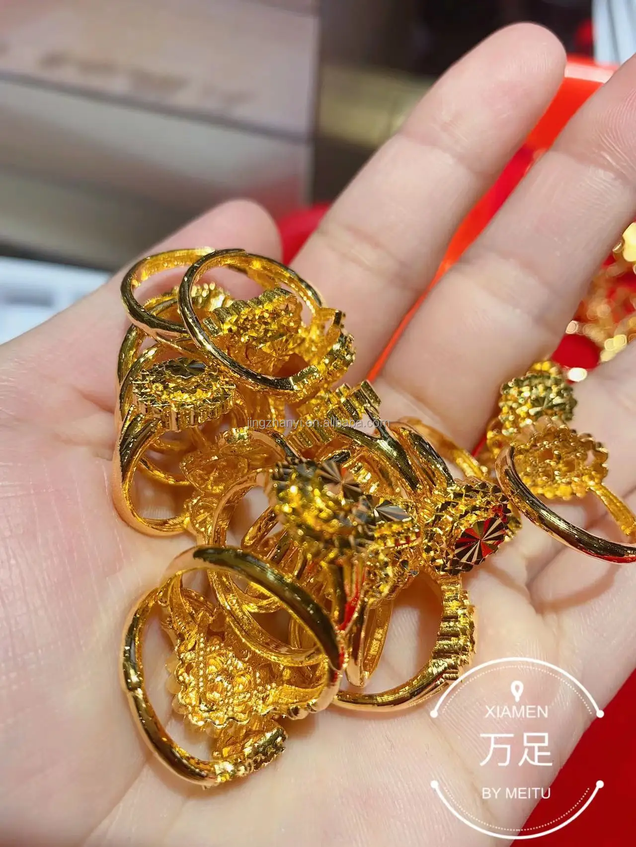 999.9 Gold Ring Design and Processing - OEM Customization