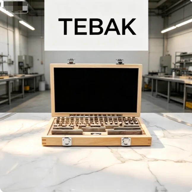 TEBAK Precision High Speed Steel Gauge Block Kit Standard Length Reference Blocks for Caliper Micrometer Calibration Accessories