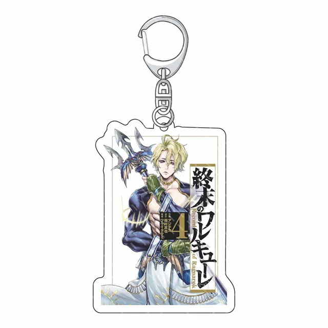 Cute Record of Ragnarok Anime Keychain Cartoon Acrylic Figure Sasaki Kojirou Jack the Ripper Key Chain Key Ring Holder