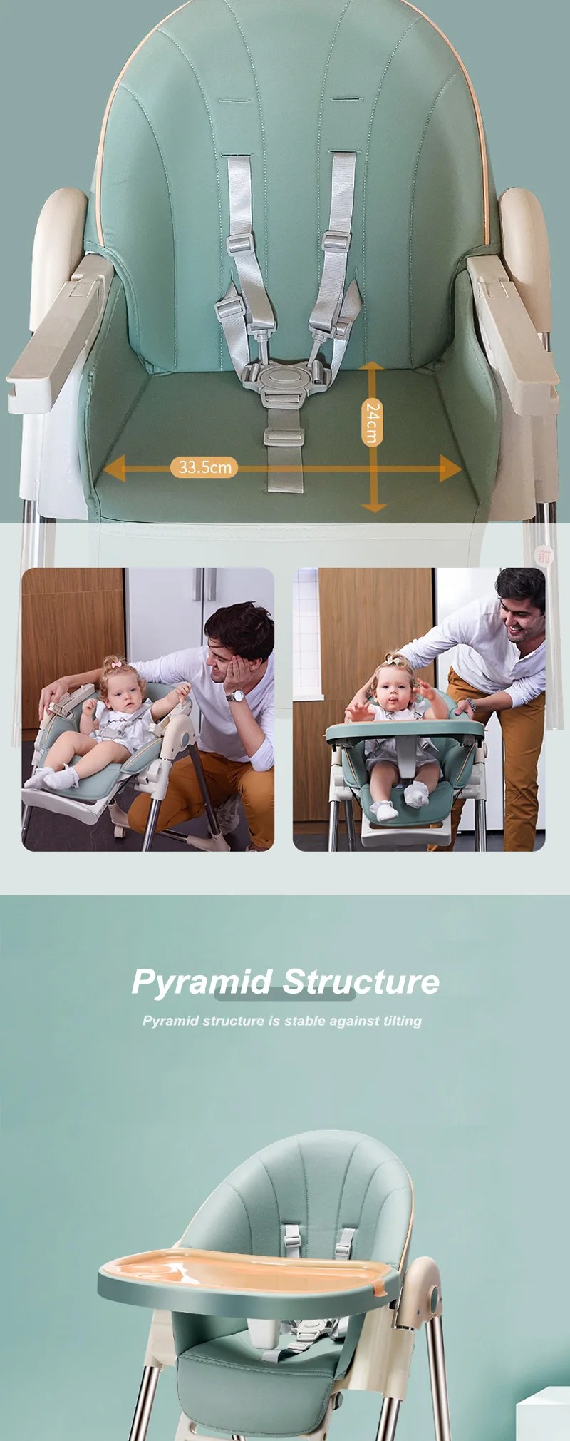 product sitter dinner feeding 3 in 1 bar folding table 2021 booster childrens dining used eating kids wholesale unique baby high chair-3