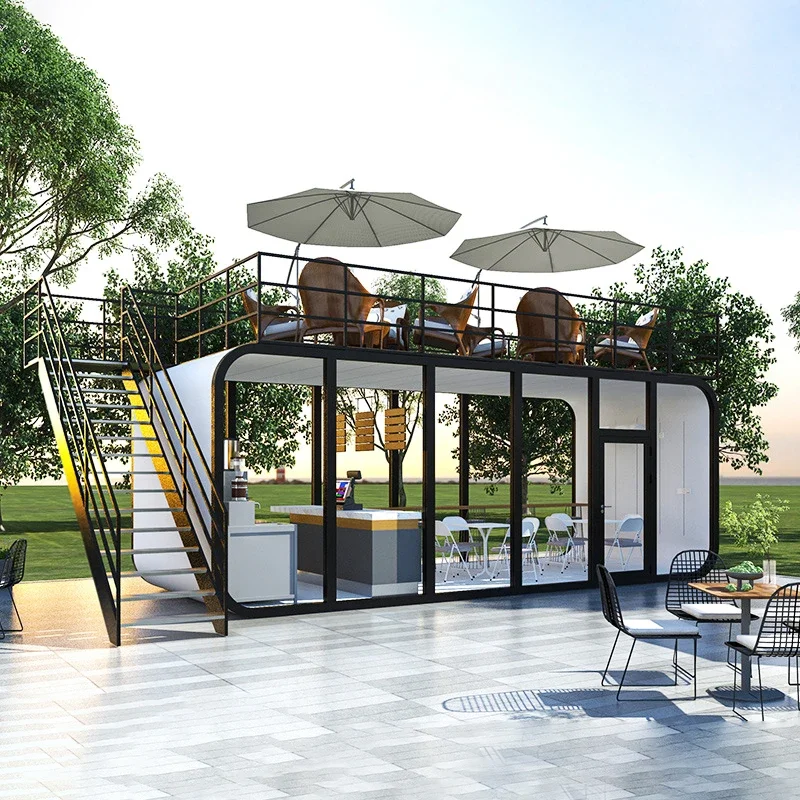 20ft 40ft Apple Cabin Single Deluxe Apartment House Smart Apple Cabin Pod Sleeping Container House Apple Cabin Container House