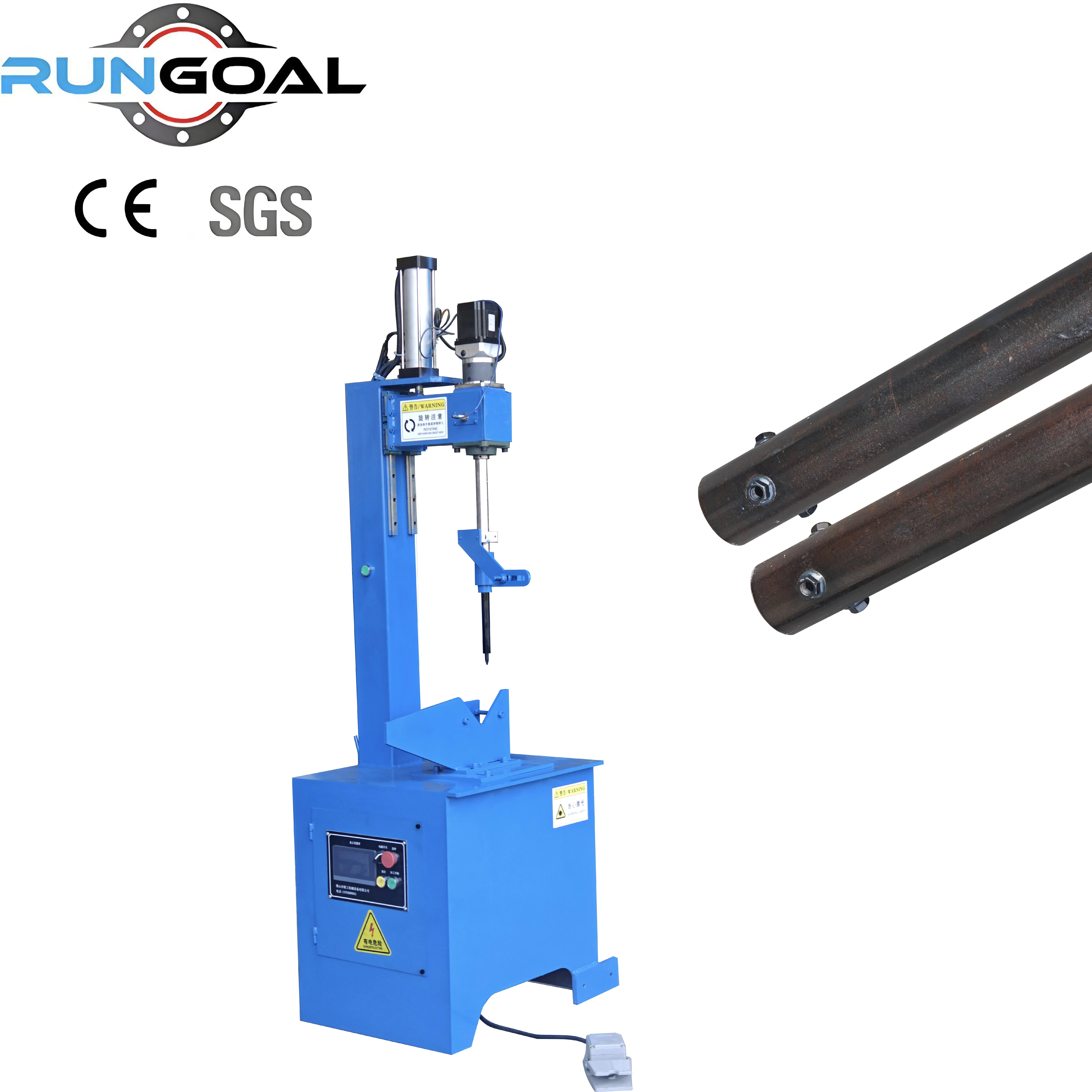 Rungoal Factory Professional Nut Welding Machine for Ground Screw Pile CE Verify