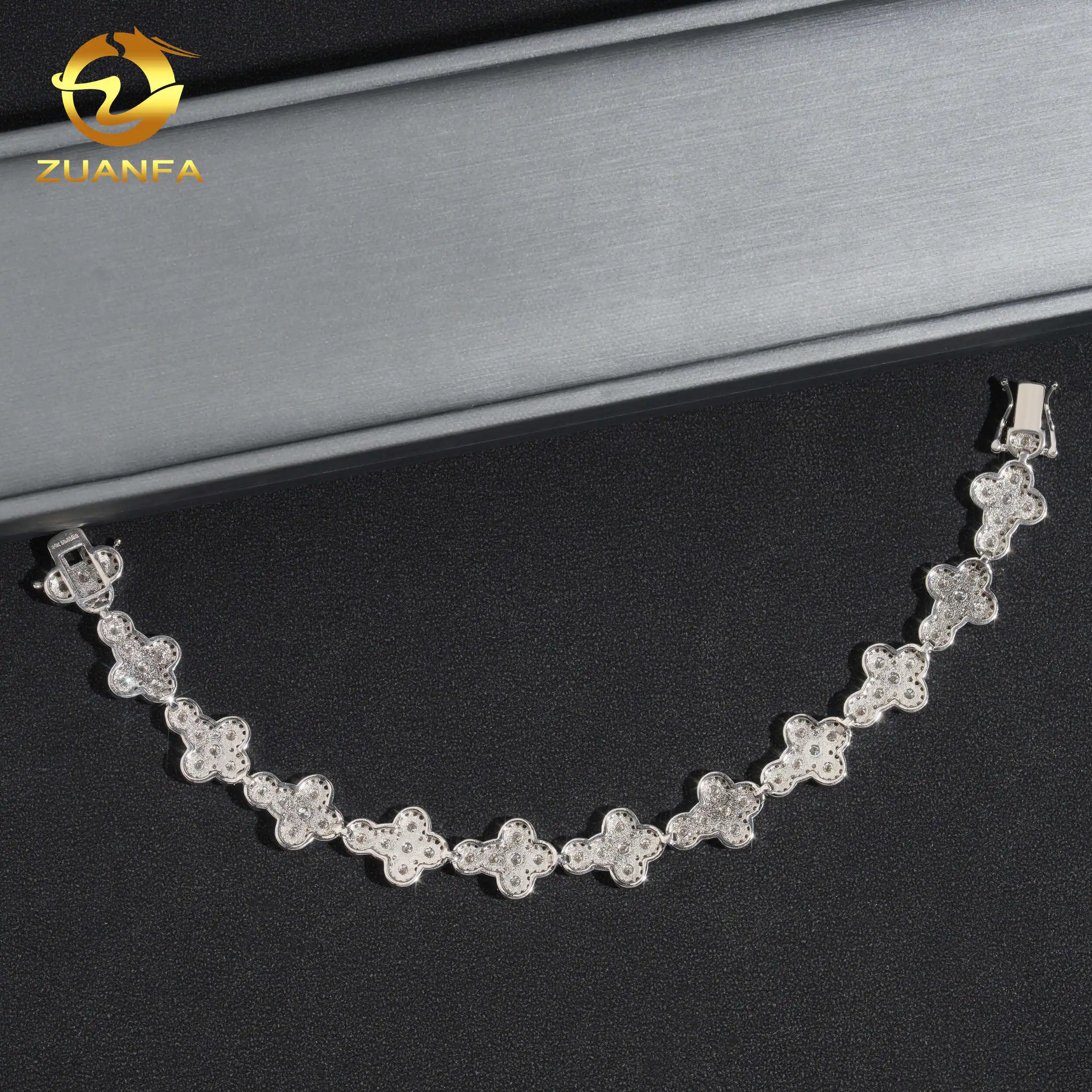 Gra Certified Moissanite Diamond Tennis Bracelet In 925 Silver_voghion.com