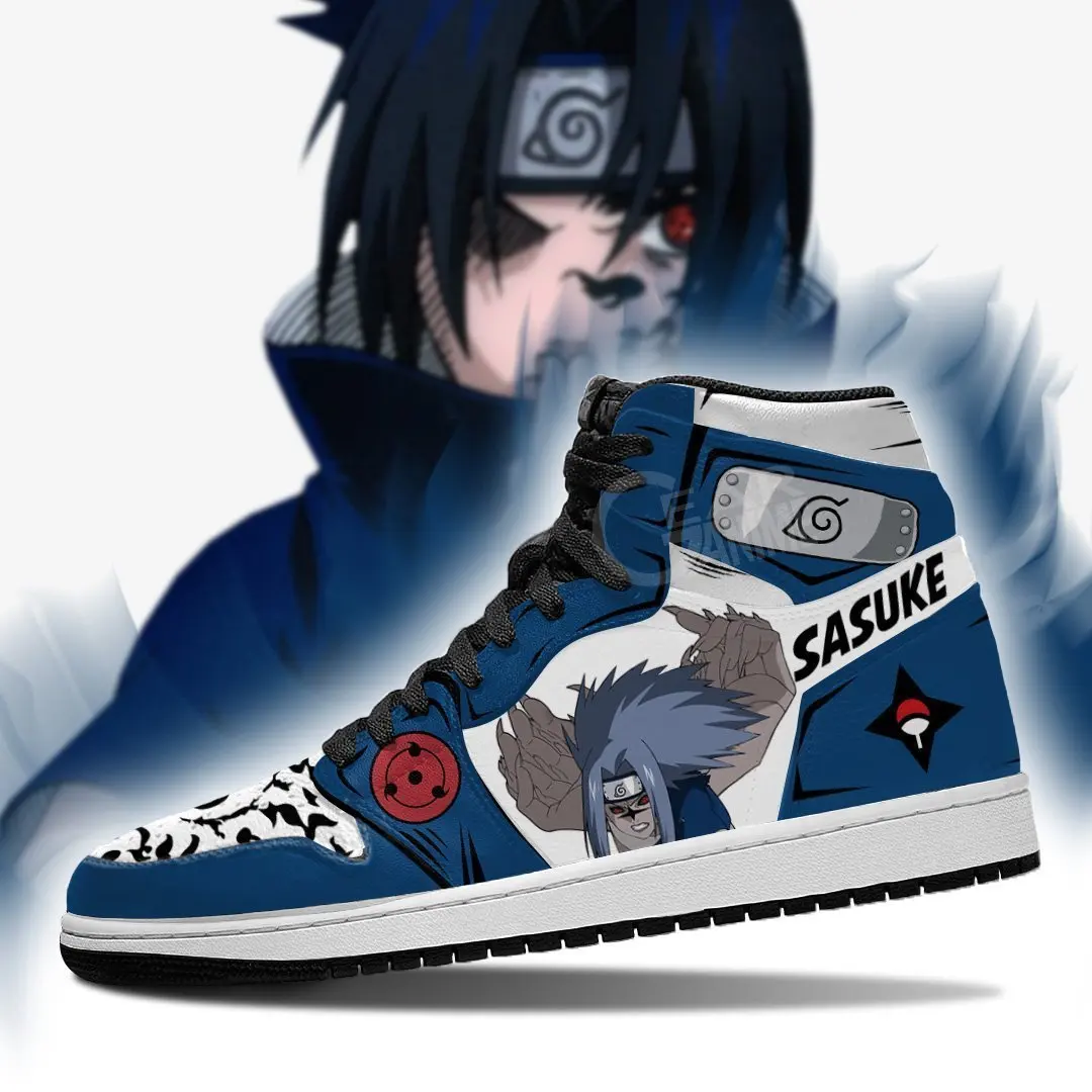 Giày thể thao của Sasuke Cursed Seal trong hoạt hình Naruto rất đẹp. Hãy xem hình để chiêm ngưỡng vẻ đẹp của giày để có thể mua cho mình một đôi giống vậy.