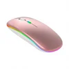 Silent 2.4G+BT (รุ่นมีไฟ) สีโรสโกลด์