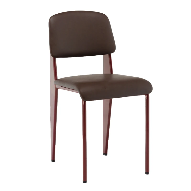 Европейский дизайнерский стул промышленный для отелей бистро кафе школы черный оранжевый с металлической рамой/Винтажный металлический