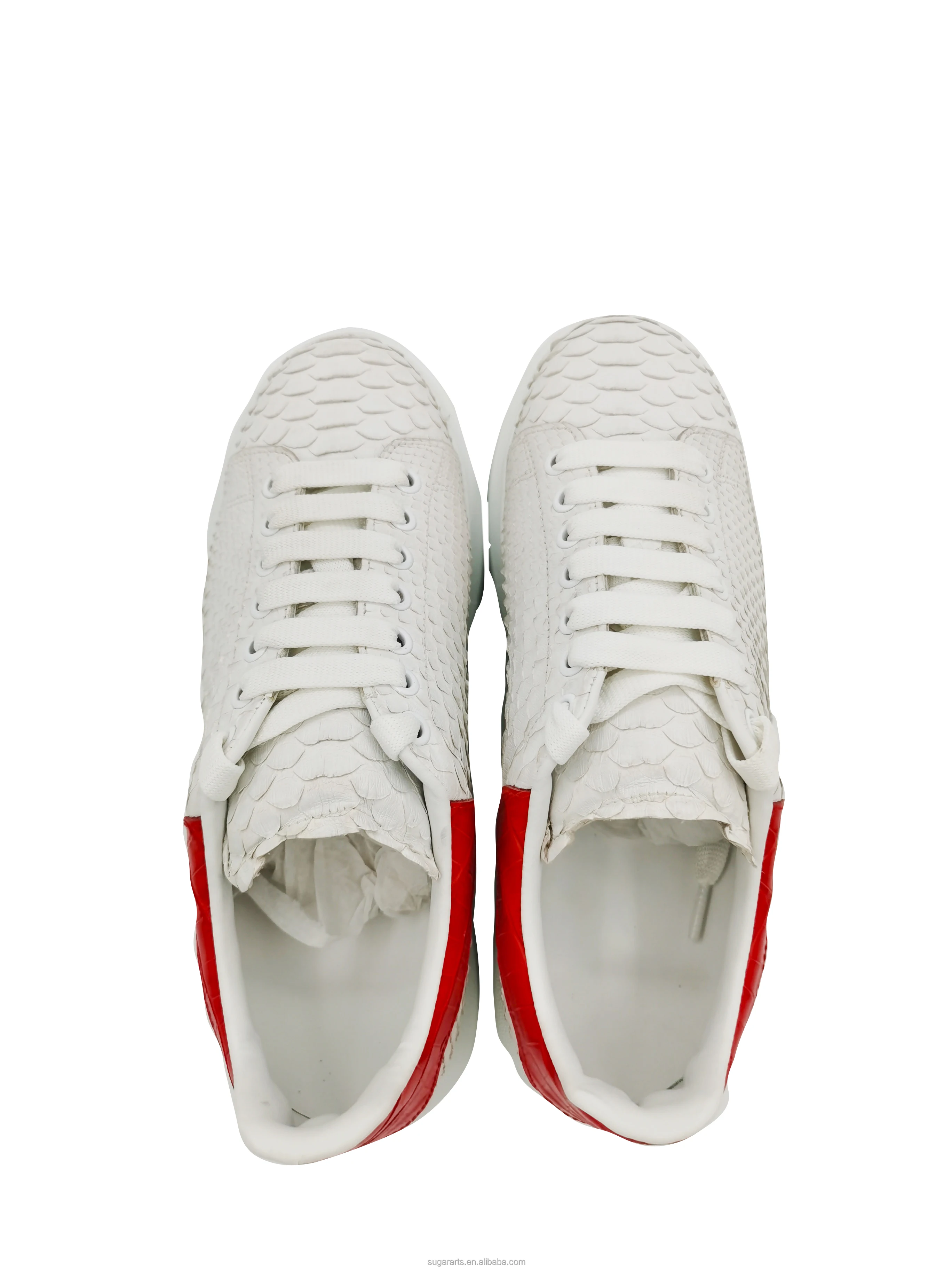 The new fashion breathable shoes Sports shoes for neuter gender White crocodile embossed sneakers