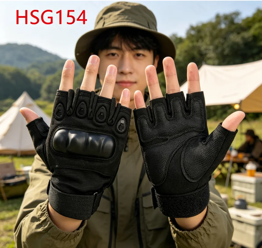 ZYF,Knuckle Protection Black/green/coyote Color Tactical Gear Gloves High Altitude Impact Resistant Combat Gloves HSG154
