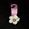 Beige flower [pink hook]