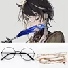 Glasses + gold necklace