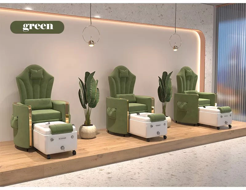 Luxury European Nail Salon Foot Spa Chairs Adjustable Pedicure And