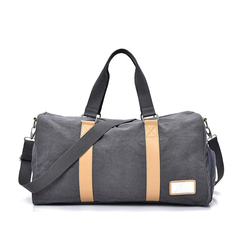 black canvas duffle bolsa