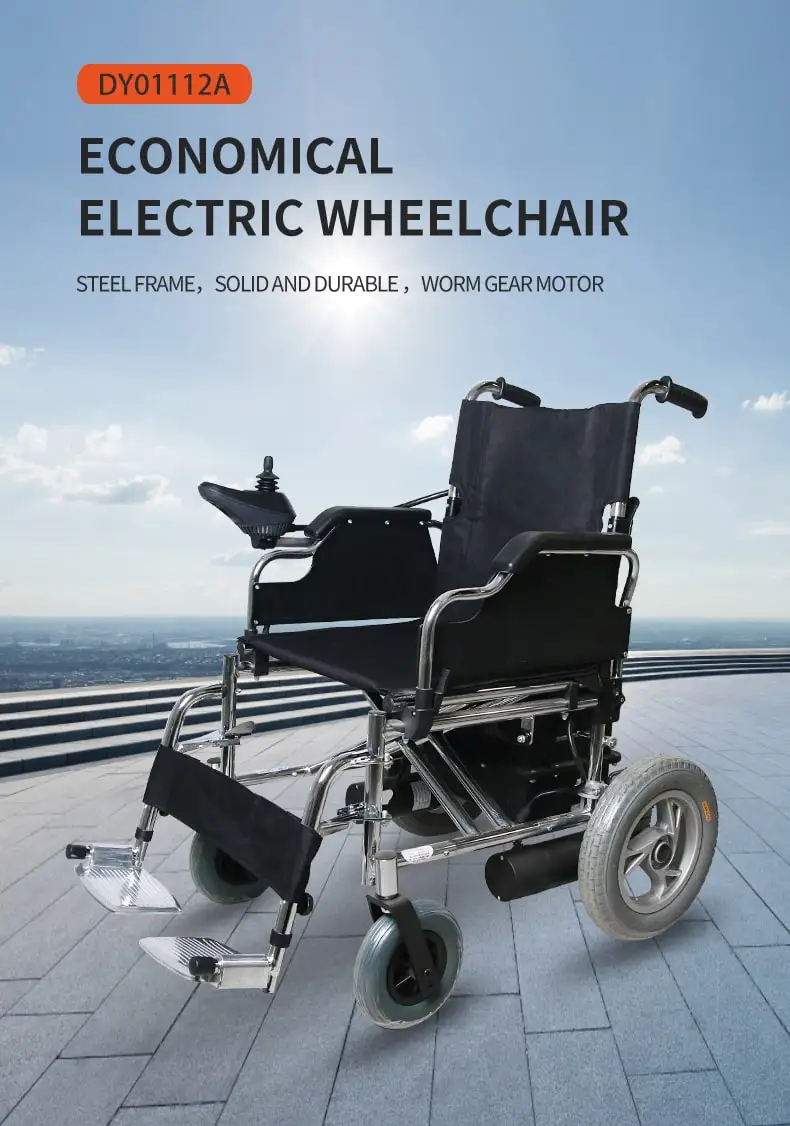 Folding Active Lightweight Adjustable Motorized Transport Chair
