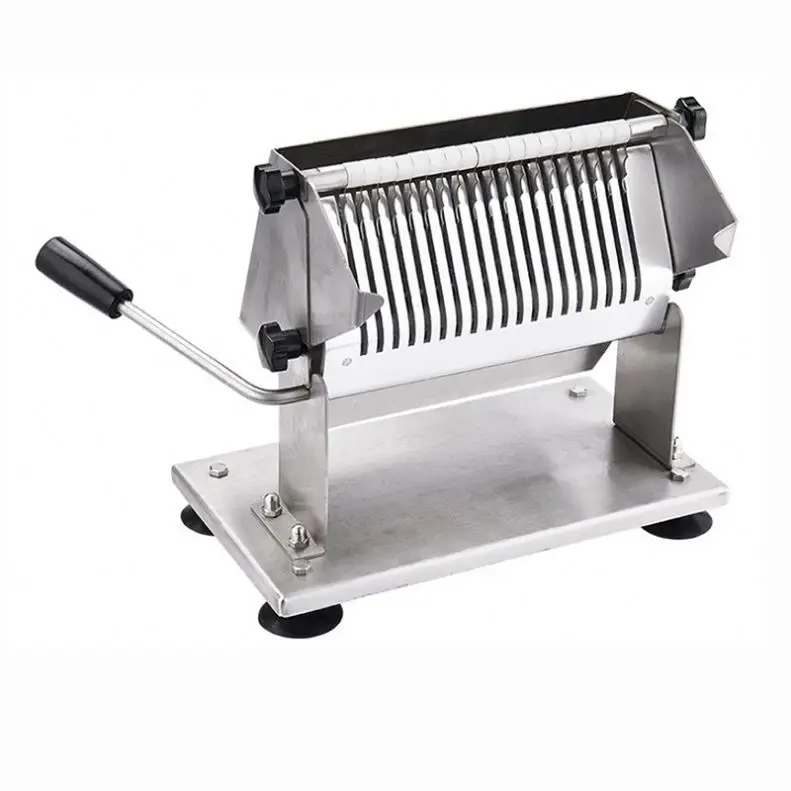 TEBAK Commercial Stainless Steel Sausage Cutter - Hot Sale Manual Salami Slicer Machine for Kitchen & Catering Use