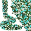 45 rosas pequeñas en rayas azules y blancas.
