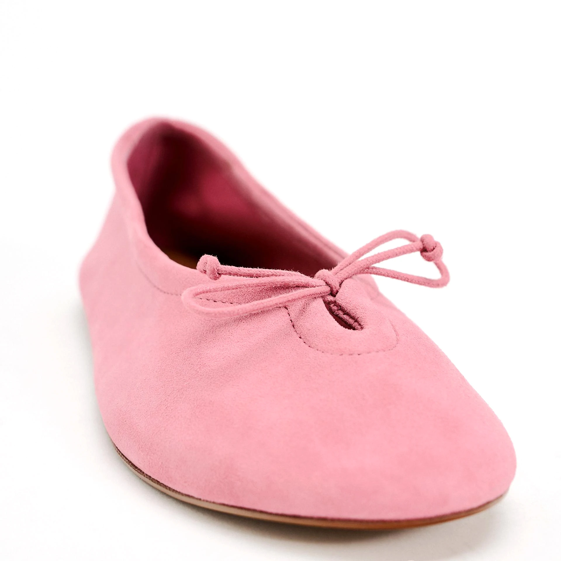 Ballet Flats Suede Bow Slip On Round Toe Flat Women