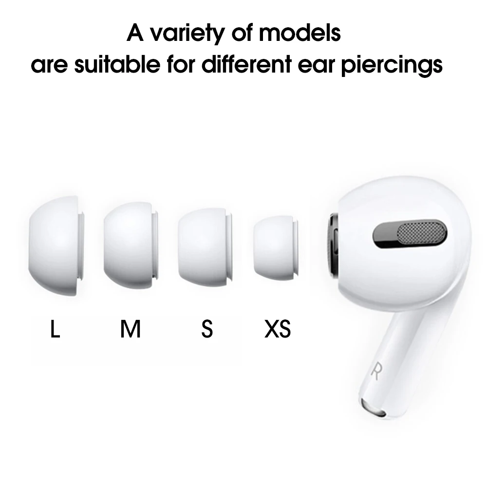 Soft Silicone Ear Tips For Airpods Pro 1/2 Protective Earbuds Cover