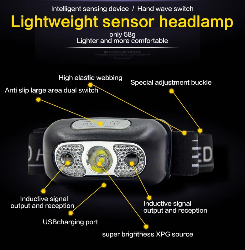 Lámpara de luz LED recargable, accesorio de iluminación de alta calidad a prueba de agua