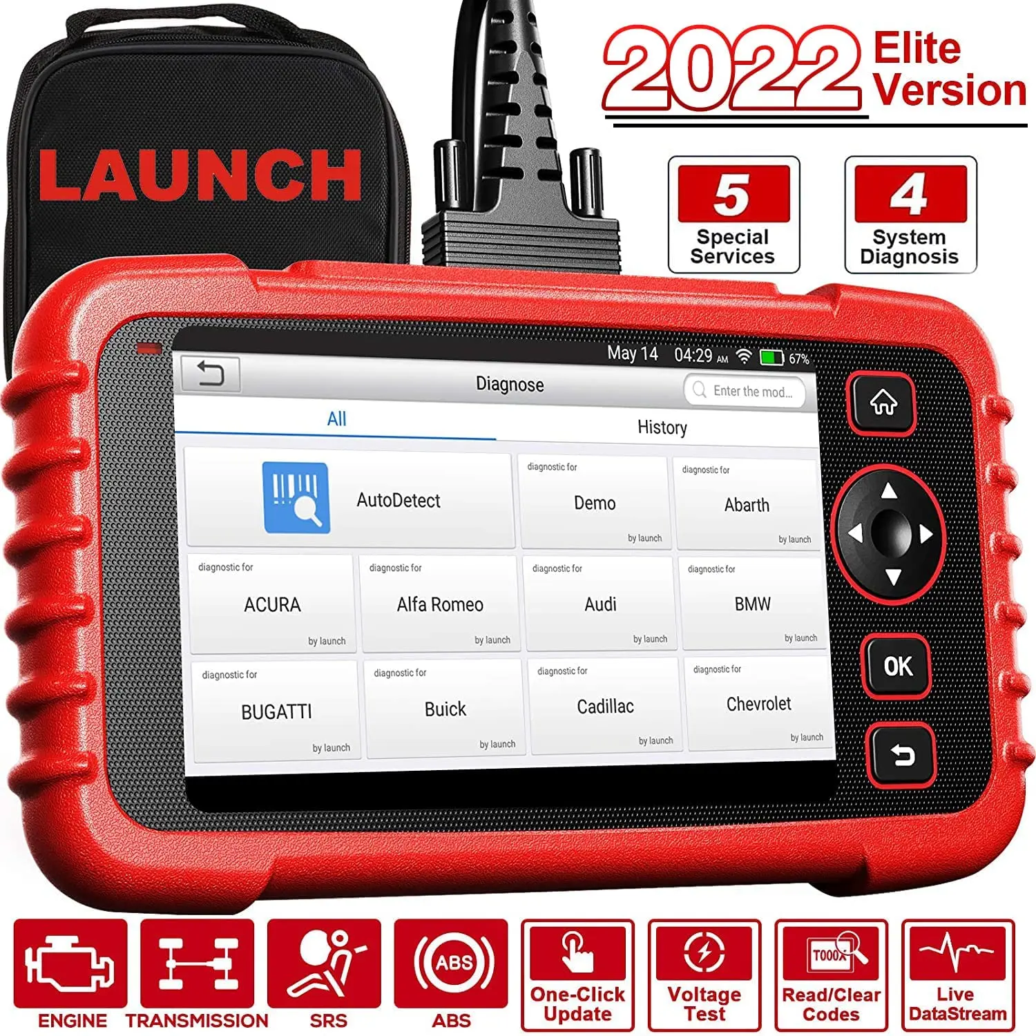 2022 Launch Crp129 Crp129x Crp Evo 129 129x 129e Hd Obd2 Automotriz Scan Professional Diagnostic