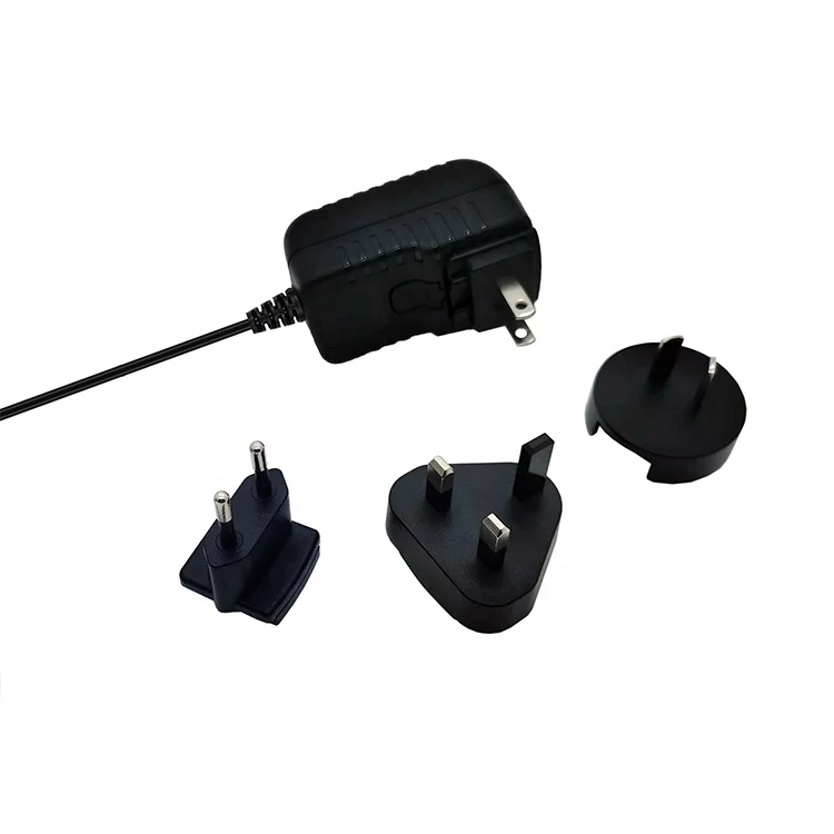 Interchangeable Plug-In Power Adapters Easy-to-Connect 6V2A DC Output Rugged Design