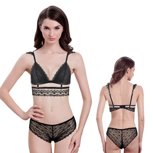 On Sale Beauty Teen 3/4 Cup Bra Factory in China Bra & Brief Sets Wire Free  Cup Polyester / Cotton Lovely Flower Adults