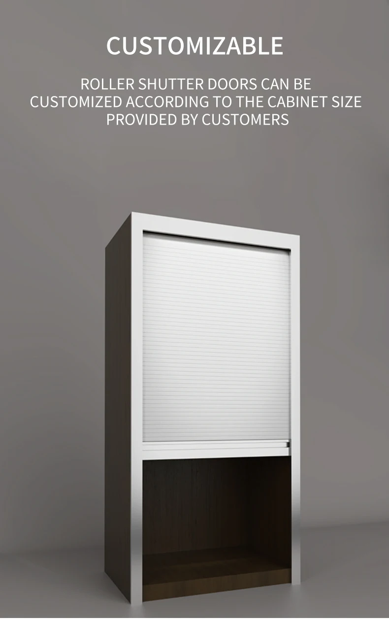 Roeasy Roller Shutter Louver Door Aluminum Wardrobe Roller