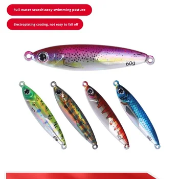 Steel Plate Live Bait Sea Fishing Lead Fish Long-Distance Shore Casting Fast Retrieval Slow Jigging Lure Cross-Border – Metal Jig – view 4