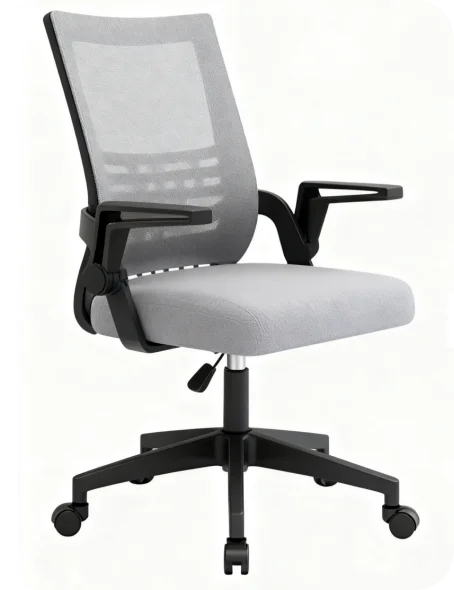 Karrige moderne zyrtare me funksion ajustues ergonomik, me mbështetje lumbrale dhe shpinë të rrjetëzuar, me lartësi të plotë, rrotullim 360° dhe të kthyer në çdo drejtim | Karrige ekzekutive për zyrë apo dhomë ushqimesh në shtëpi