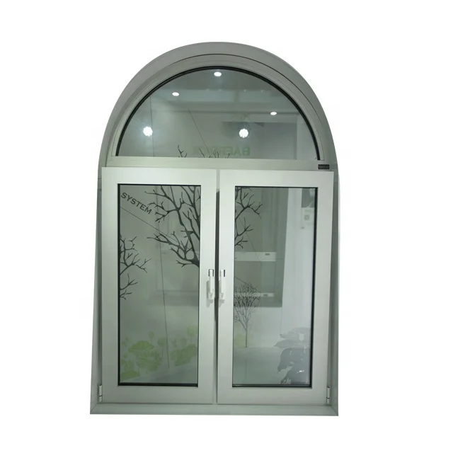 Minglei arch security aluminum windows bulletproof triple pane tilt and turn windows