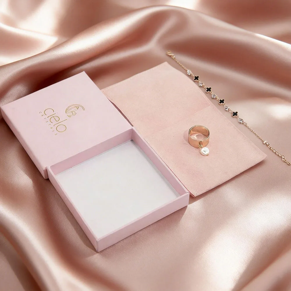 Coffret sur Mesure pour Bijoux Fins - Écrin Éthique Fait Main en Carton, Entièrement Personnalisable (Logo, Design) pour Bracelets et Petits Colliers