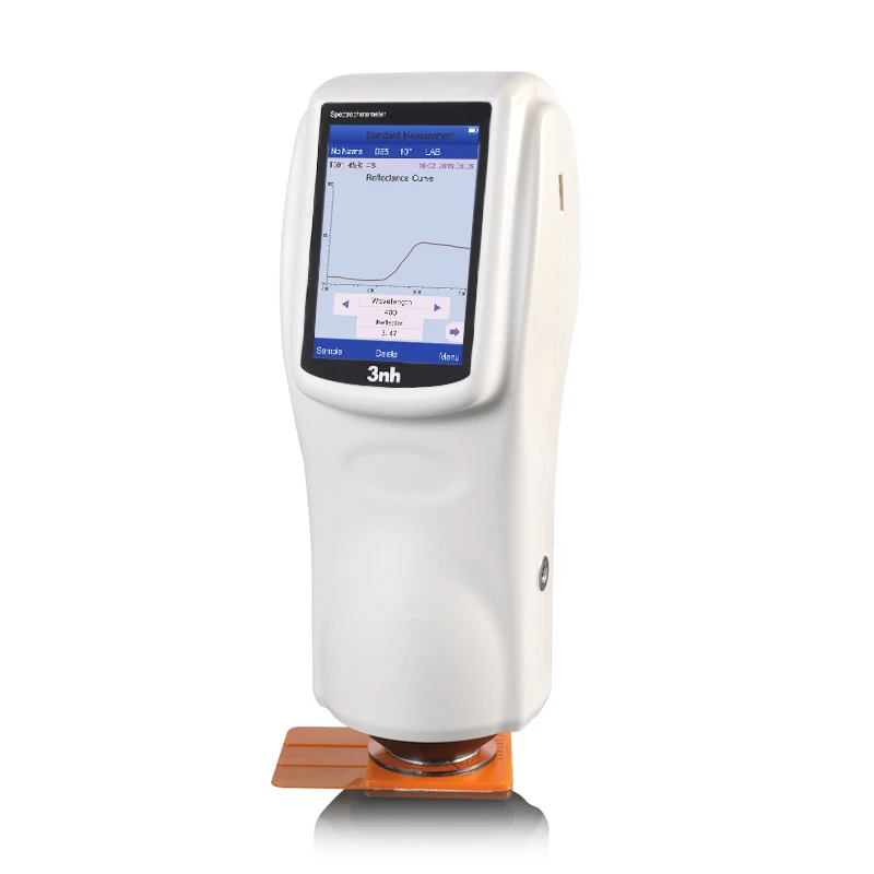 Lab Color Spectrometer 3nh NS810 LAB Portable D/8 Color Spectrometer Colorimeter for Metal ...