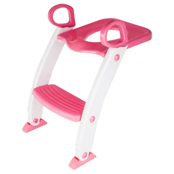 Factory Wholesale Plastic Children's Toilet Seat Potty Training Chair with Ladder Step Stools for Kids of All Ages