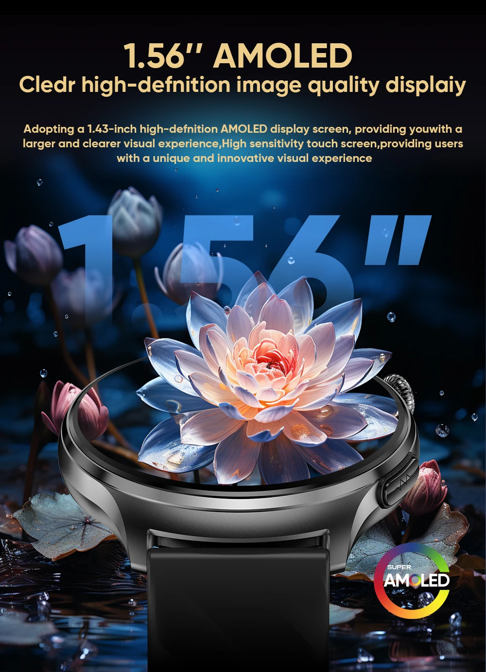 If you are searching for a supplier of a product with perfect quality control and highly competitive prices, which gives you an advantage in expanding your local market, then contact us now!  Competitive suppliers of  2026 MT600 Relojes Round Smartwatch 1.56Inch AMOLED BT Call Heart Rate Blood Oxygen Blood Pressure Monitoring Sport Smart Watch