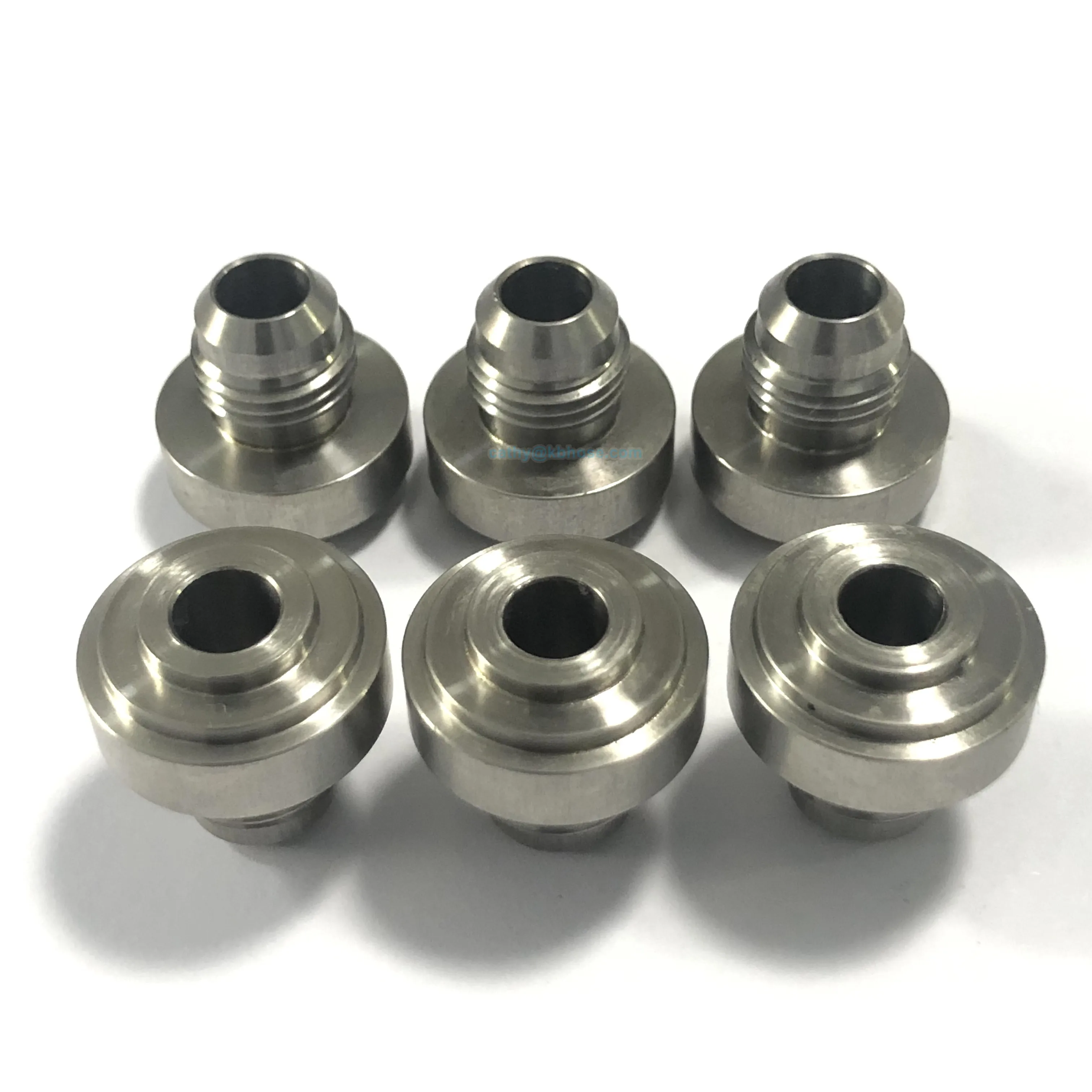 4-Pack 6AN Stainless Steel Weld-On Bungs - AN6 Male Fittings For Fuel, Oil, Or Coolant Lines
