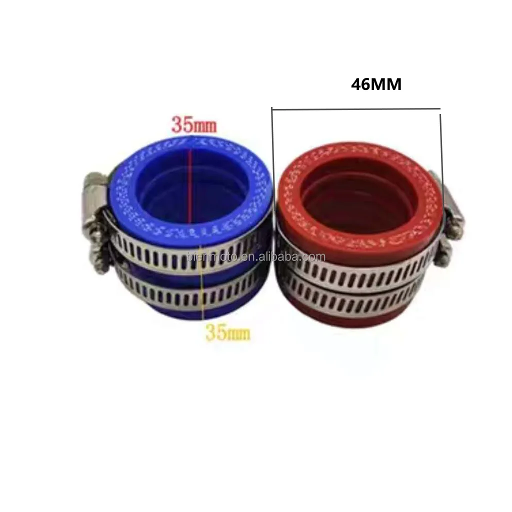 Motorfiets Carburateur Rubber Adapter 35mm 40mm 45mm 50mm 55mm Inlaat Pijp Intake Voor MIKUNI Voor KEIHIN OKO KOSO PWK 32mm 34mm Carburateur Carburateurs (Color : 50mm blue